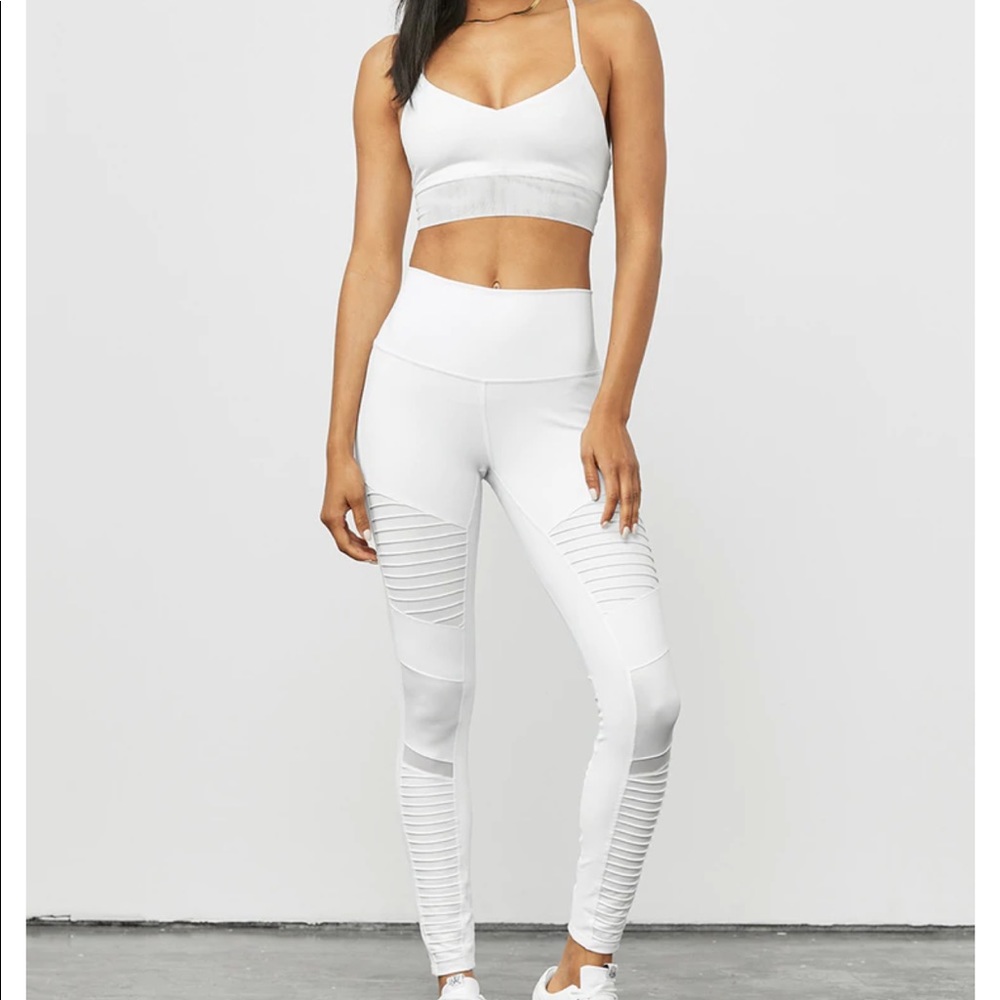 EUC Alo Yoga High Waist Moto Legging Small